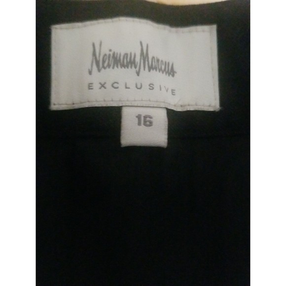 Neiman Marcus Dress Career Pants Wool Plus Womens Size 16 Black Stretch - Picture 12 of 12